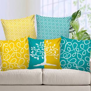 AEROHAVEN Jute, Dupion Silk Cushions Cover