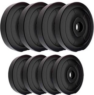 COGNANT Fitness 20kg (4 * 3kg + 4 * 2kg) PVC Weight Plates (Best Quality for Home Usage) Adjustable Dumbbell