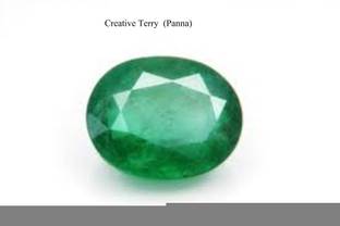 Creative Terry Emerald Gemstone ( Panna ) ( Planet Mercury "Budh ")Most powerful Astrological Gemstone Horoscop and birth ( Rashi & Janm stone )Mantra for Mercury: Om Aim Bum BuddhayeNamah. For Women's and Men's Emerald Stone