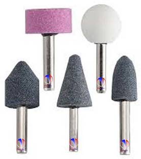 Mass Pro 5 Pcs Mounted Stone Rotary Tool Grinding Wheels Bit Set Shank Size 1/4" (6mm) Rotary Tool