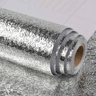 Pozet Foils Abstract Silver Wallpaper
