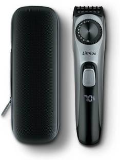 Litmus CT-100 Beard & Body Trimmer with Hard Shell Carry Case | 20 L Trimmer 100 min  Runtime 20 Length Settings