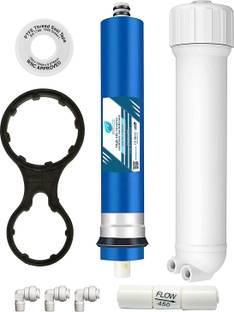 SHAPURE High 2000 TDS Membrane with housing Spare for All Type of RO Water Purifier (One 80 GPD Membrane) Pleated Filter Cartridge