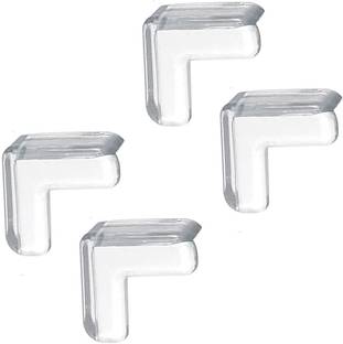Mopslik Baby Safety Child Proofing L Shape Transparent Silicone Corner Guard Edge Protectors ( Pack Of 4 )