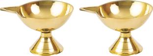 Spillbox Brass (Pack of 2) Table Diya Set