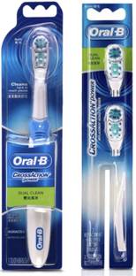 Oral-B Cross action battery powered brush and replacement heads Electric Toothbrush