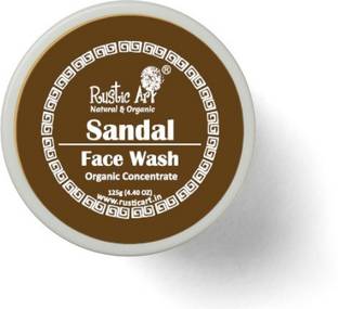 RUSTIC ART Organic Sandal Concentrate|Tan Free Glowing Skin| SLS Free Face Wash