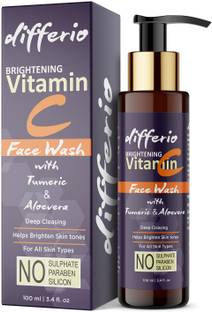 DIFFERIO Vitamin C  with Vitamin C and Turmeric for Skin Illumination - No Parabens, Sulphate Face Wash