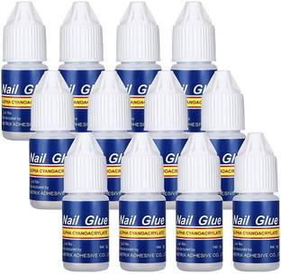 feelhigh cosmetics 3g Adhesive Nail Art Glue Foil Rhinestone Sticker Adhesive Jewelry Diamond Super Sticky Polish Glue (Set of 12)