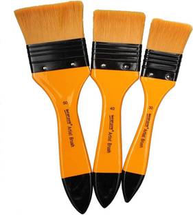 WORISON Flat Synthetic Paint Brushes of 3 pc