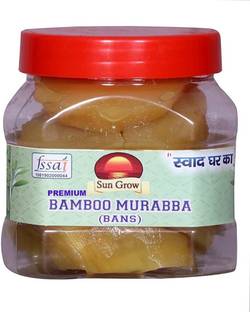 Sun Grow Homemade Tasty & Pure Natural Organic Homemade Premium Bamboo Murabba with 100% Fresh Bamboo and Healthy Ingredients (500 grams) Bamboo Murabba