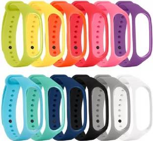 AUDICE Combo of 12 pieces Silicone Fitness Tracker Wrist Belt Band MI 3 & 4 Smart Band Strap High Quality Soft Breathable Strap Silicone Sports Watch Bands For Xiaomi Mi Band 3 and Mi Band 4 | Adjustable Mi Band Strap Combo for Xiaomi Mi Band 3/ Mi Band 4 | Fitness Band Strap for M3 / M4 | Soft & Waterproof Fitness Band Strap for Xiaomi Mi Band 3 & 4 Smart Band Strap Smart Band Strap Smart Band Strap