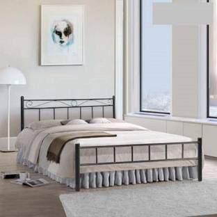 FurnitureKraft Metal King Bed