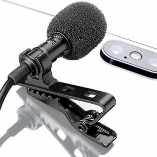 Gupta Best 3.5mm Clip Collar Mic for Voice Recording, Lapel Mic Mobile, YouTube Video's Pc, Laptop, Android Smartphones, DSLR Camera, Full Support for iOS Devices (Black) Camera Microphone