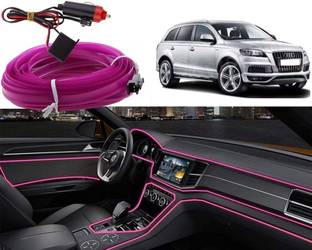 Selifaur DL_P79 Cold Dashboard Luxury 5 Meter Car Dashboard Ice Purple EL Wire Car Interior Light Ambient Neon Light Q7 Car Fancy Lights