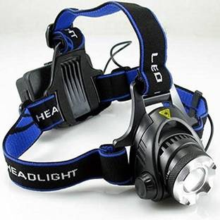 PRIYANSHI ENTERPRISE High Power 18650 Headlamp 1800LM CREE XM-L T6 LED Headlamps Hunting Headlight Bicycle Camping Head Torch Light led Head lamp Including Charger(Batteries Included) Torch
