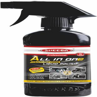 शीबा लेदर, टायर, मेटल पार्ट, हेडलाइट, बाहरी, डैशबोर्ड के लिए लिक्विड कार पोलिश