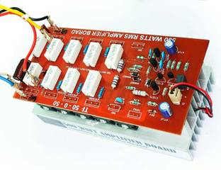 M V COLLECTION 500 WATT RMS 2SC5200 AMPLIFIER BOARD WITH HEAVY HEAT SINK Electronic Components Electronic Hobby Kit