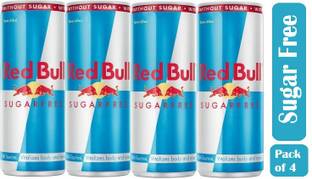 Red Bull Sugar Free Energy Drink - 250 ml (Pack Of 4) Energy Drink