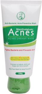 Mentholatum Acnes creamy wash fight bacteria prevent acne with vitamin c vitamin e Face Wash