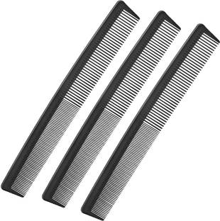E-DUNIA 3 Pack Carbon Barber Fiber Cutting Comb,Fine Tooth Hair Comb,Hairdressing Styling Combs,Heat Resistant Combs,Styling Combs for Salon [PACK OF 3]