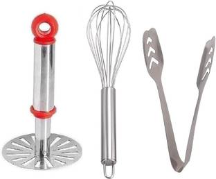 Wishful utensilio masher ,whisk,tong Kitchen Tool Set