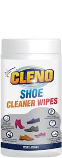 CLENO Shoe Cleaner Wet Wipes For Shoes/Loafers/Sandals/Slippers/Traditional Footwear/ Athletic Shoes/Sneakers/White Shoes/Golf-Tennis Shoes - 50 (Ready to Use) Wipes