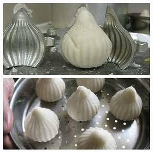 REYRUD Aluminum Modak and Momos Moulds Size 5cm Medium Induction Bottom Non-Stick Coated Cookware Set