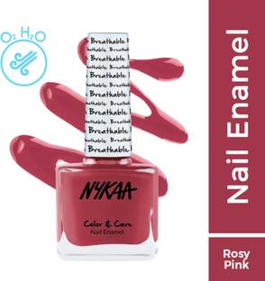 NYKAA Breathable Nail Enamel - Rosy Future - 322 pink