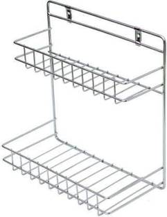 Vivek Sales Wall Mountable Detergent Holder / Bathroom Rack / Multipurpose Stand Kitchen Rack Stainless Steel Wall Shelf Stainless Steel Wall Shelf (Number of Shelves - 2, Steel) Stainless Steel Wall Shelf
