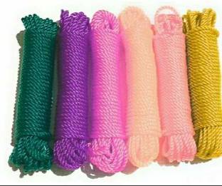 Medlas Nylon Clothing Line String, Rope/Rassi for Cloth Drying, Twisted Multipurpose Nylon Clothesline