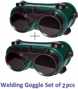 lalith Heavy duty Goggles Welding Safety Goggle Pack of 2pc Heavy duty Goggles Welding Safety Goggle Blowtorch, Power Tool, Welding, Laboratory, Wood-working  Safety Goggle