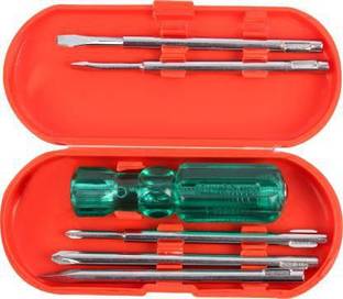 DHATRI TOOLS High Quality Home Professional DIY Combination Screwdriver Set (Pack of 6) High Quality Home Professional DIY Combination Set (Pack of 6) Screwdriver Bit Set