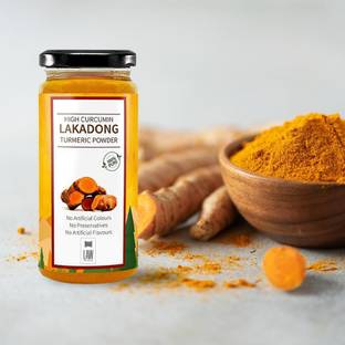 looms & weaves High Curcumin Lakadong Turmeric Powder - Directly sourced from the organic farmers of Lakadong Village - East and West Jantia Hills of Meghalaya - 50 gm