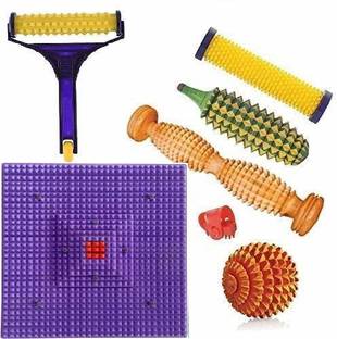 R A Products Acupressure deluxe mat combo kit foot roller plane 15 mm Accupressure Mat