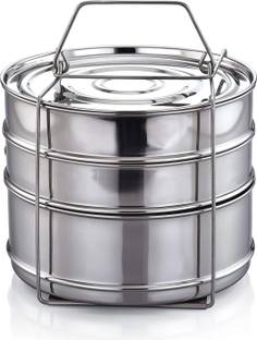 PRV Cooker Separator Set (3 Containers; Suitable for 10 litres Prestige Outer Lid Cooker)… Stainless Steel Steamer