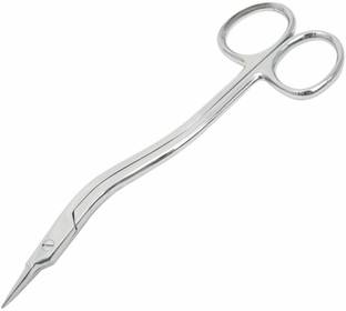 ARINEO Stainless Steel 410 Grade Stitch Cutting Scissors (Standard Size) Curved And Angled Dissecting Scissors