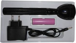 DP.LED ORIGINAL J-8990 LONG RANGE FLASHLIGHT WITH RECHARGEABLE BATTERY Emergency Light Torch