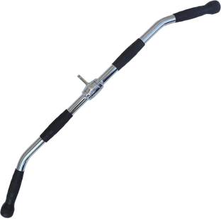 KOBO LAT Bar Pull Down with Rubber Handgrips 36" Long for Cable Attachment (IMPORTED) Multi-training Bar