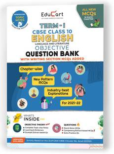 Educart Term 1 English MCQ Class 10 Question Bank Book 2022