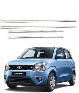 GOODSPECKER Window Garnish - Maruti Suzuki Wagon R 2019-21 ( Set of 4 Pc) Chrome Maruti WagonR Front Garnish