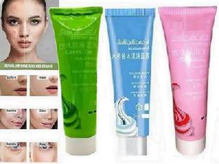 ShopCircuit Salicylic Ice Cream Skin Brightening & Whitening Face Mask Gel 120 ml Pack of 3