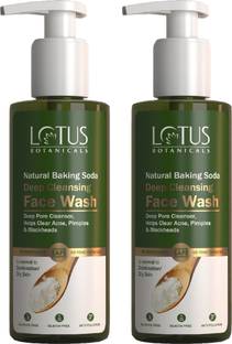 Lotus Botanicals Natural Baking Soda Deep Cleansing -  -180 ml ( Pack of 2 ) Face Wash