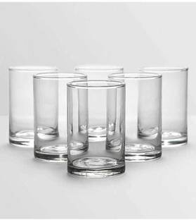 CROWNNPRINCE (Pack of 6) HIGH QUALITY KITCHEN DECORATION GLASSWAR FOR KITCHEN AND HOMEWARE Glass Set Water/Juice Glass