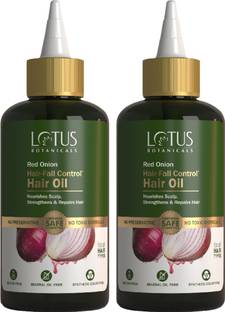 Lotus Botanicals Red Onion Hair Fall Control* Hair Oil _ 200ml ( Pack of 2 ) Hair Oil