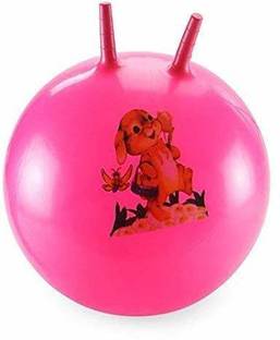 Kinzilla Jumping Hopping hop Ball for Kids Inflatable Sit and Bounce Rubber Hop Ball Gym Ball