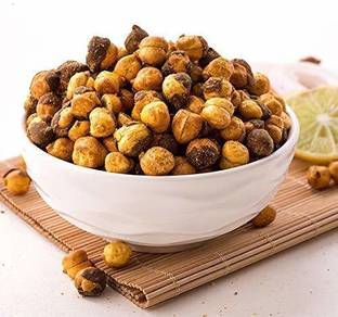 FreshoCartz Roasted Chatpata Nimbu Pudina Masala Chana | Lemon And Mint flavoured Masala Chickpeas (Spicy, Crunchy & Namkeen)