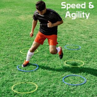 YMD Agility Ring Ladder Pack Of 6 Hoop Set
