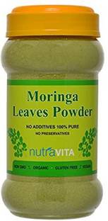 Nutra Vita Moringa Leaves Powder (Freeze Dried,Gluten Free, No Additives, No Preservatives)