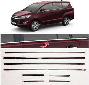 GOODSPECKER Window Garnish - Toyata Innova Crysta (Set of 8 Pcs) Chrome Toyota Innova Crysta Front Garnish